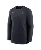 Men's Nike Minnesota Twins Navy Authentic Collection Logo Performance Long Sleeve T-shirt