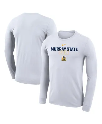 Men's and Women's Nike White Murray St. Racers 2023 On Court Bench Long Sleeve T-shirt