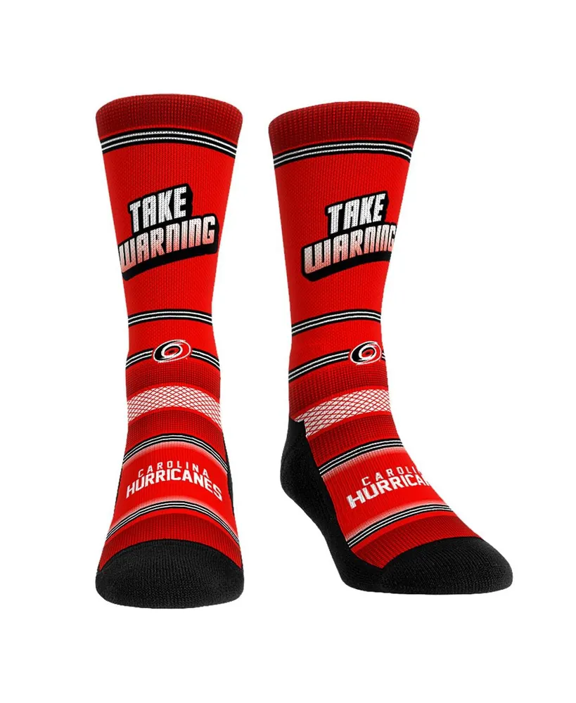 Men's and Women's Rock 'Em Socks Carolina Hurricanes Team Slogan Crew