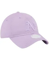 Women's New Era Lavender Oakland Athletics Tropic Core Classic 9TWENTY Adjustable Hat