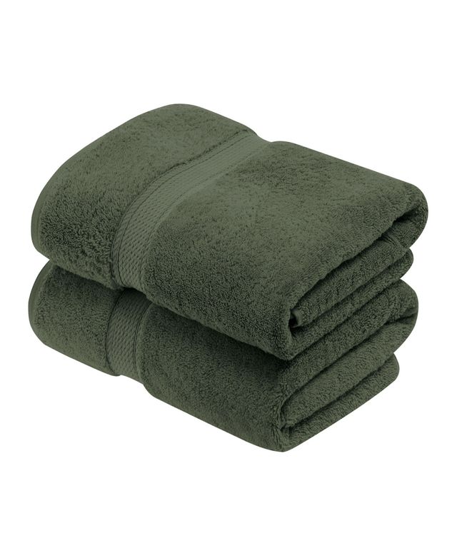 Superior Highly Absorbent Egyptian Cotton 2-Piece Ultra Plush Solid Bath Towel Set