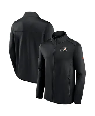 Men's Fanatics Black Philadelphia Flyers Authentic Pro Rink Fleece Full-Zip Jacket