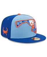 Men's New Era Light Blue Aberdeen IronBirds Authentic Collection Alternate Logo 59FIFTY Fitted Hat