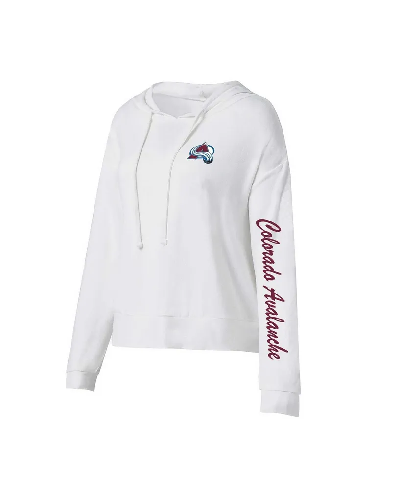 Concepts Sport Women's Concepts Sport Cream Colorado Avalanche Accord Hacci  Long Sleeve Hoodie T-Shirt