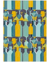 D Style Vertes Kitchen VRT13 5' x 7'6" Area Rug