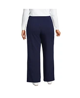 Lands' End Plus Starfish High Rise Wide Leg Pants