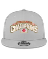 Men's New Era Gray Japan Baseball 2023 World Baseball Classic Champions 9FIFTY Snapback Adjustable Hat