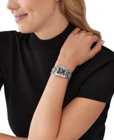 Michael Kors Women's Emery Quartz Three-Hand Black Empire Jacquard Watch 33mm