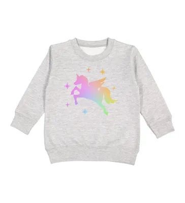 Little and Big Girls Magical Unicorn Sweatshirt