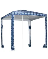 Outsunny Quick Beach Cabana Canopy Umbrella