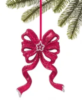 Holiday Lane Ruby Red Holiday Red Bow Ornament, Exclusively at Macy's