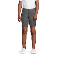 Lands' End Little Girls School Uniform Plain Front Blend Chino Shorts