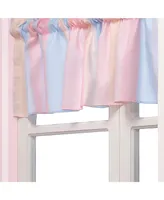 Bedtime Originals Rainbow Hearts Pink/Purple Stripes Nursery Window Valance