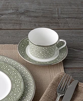 Noritake Infinity Green Platinum 5 Piece Place Setting