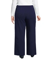 Lands' End Plus Starfish High Rise Wide Leg Pants
