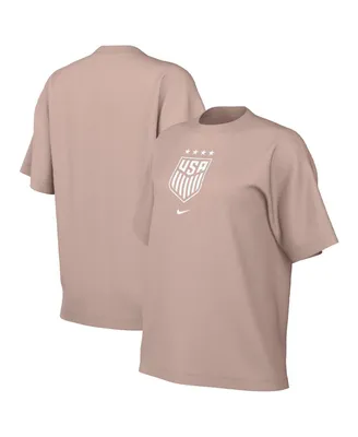 Women's Nike Tan Uswnt Crest T-shirt