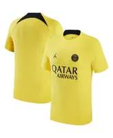 Men's Jordan Yellow Paris Saint-Germain 2023 Pre-Match Top