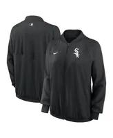 Women's Nike Black Chicago White Sox Authentic Collection Team Raglan Performance Full-Zip Jacket