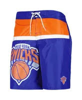 Men's G-iii Sports by Carl Banks Blue New York Knicks Sea Wind Swim Trunks