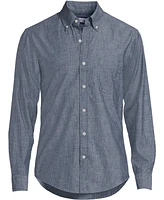 Lands' End Big & Tall Long Sleeve Chambray Shirt