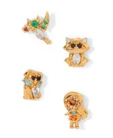 Girls Crew Crystal Multi-Color Disney Princess Pocahontas Stud Earring Set