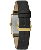 Bulova Men's Frank Lloyd Wright Dana-Thomas House Black Leather Strap Watch 30x47mm