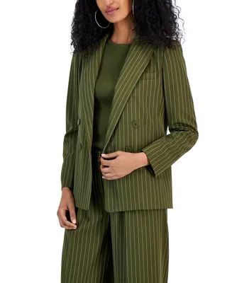 Tahari Asl Women's Notched-Lapel Double-Breasted Blazer
