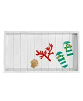 Avanti Beach Mode Flip-Flop Motif Resin Bathroom Tray