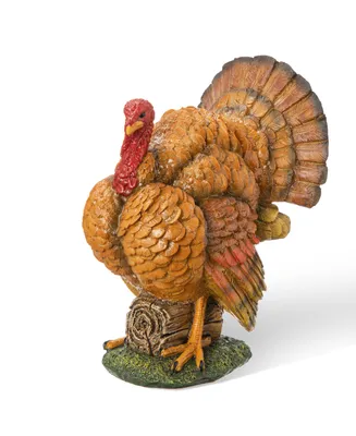 Glitzhome 9.5" H Thanksgiving Resin Turkey Table Decor