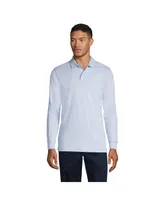 Lands' End Men's School Uniform Long Sleeve Interlock Polo Shirt