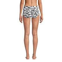 Lands' End Women's Tummy Control High Waisted Bikini Swim Bottoms Print