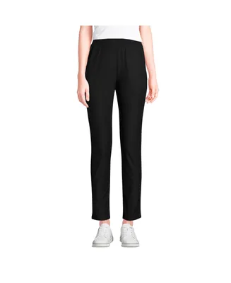 Lands' End Women's Active High Rise Soft Performance Refined Tapered Ankle Pants