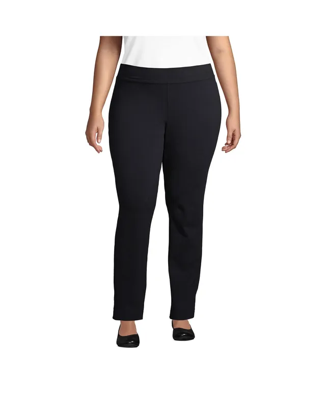 Lands' End Plus Starfish Mid Rise Slim Leg Pants