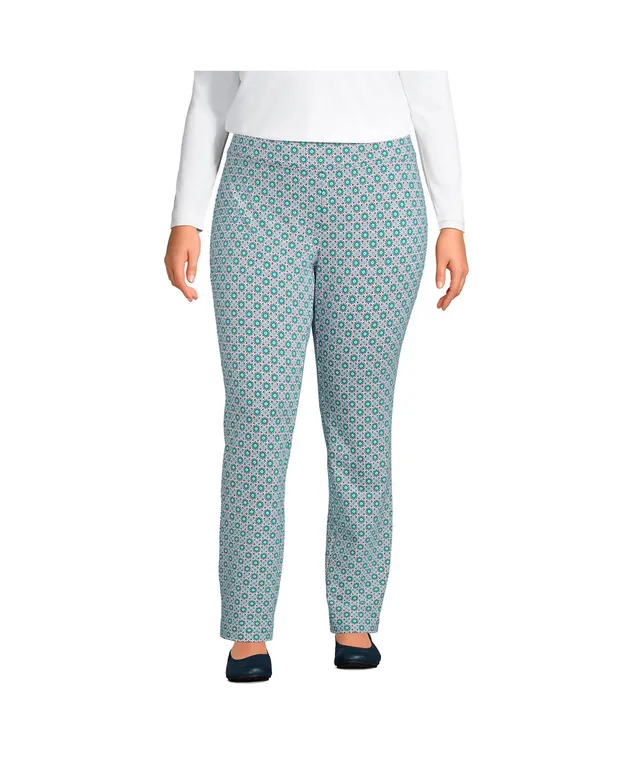 Lands' End Plus Starfish Mid Rise Slim Leg Pants