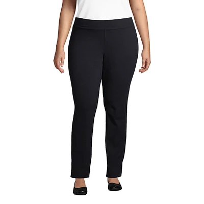 Lands' End Plus Starfish Mid Rise Slim Leg Pants