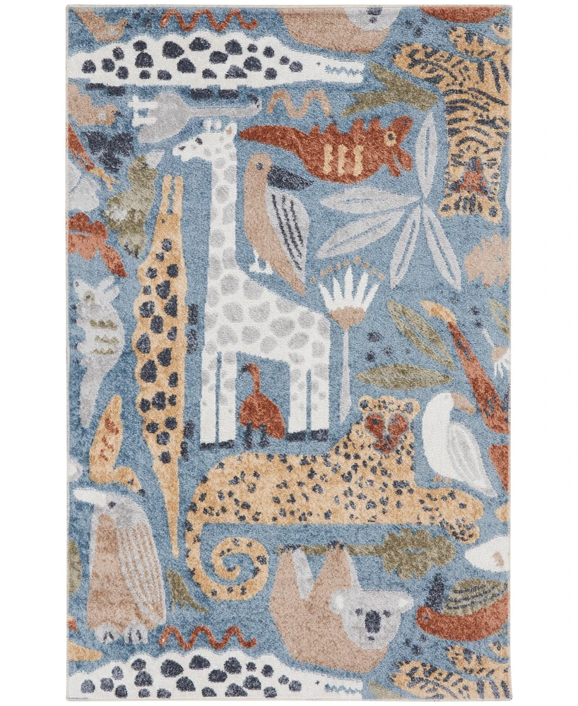 Nourison Home Astra Machine Washable ASW01 4' x 6' Area Rug