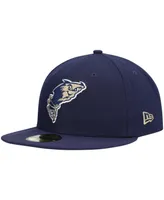 Men's New Era Navy Tri-City Dust Devils Authentic Collection Team Home 59FIFTY Fitted Hat