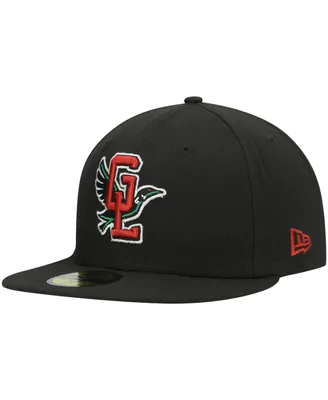 Men's New Era Black Great Lakes Loons Authentic Collection Road 59FIFTY Fitted Hat