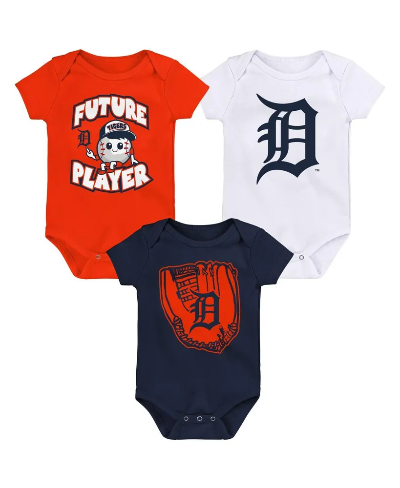 Newborn and Infant Boys and Girls Orange, Navy