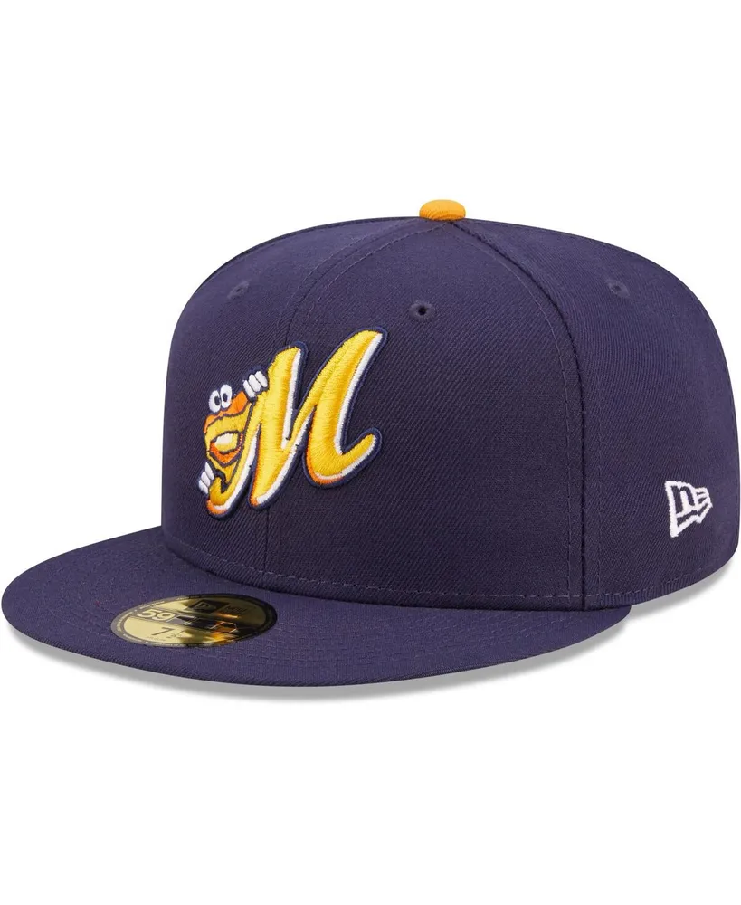 Men's New Era Navy Montgomery Biscuits Authentic Collection 59FIFTY Fitted Hat