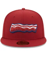 Men's New Era Red Lehigh Valley IronPigs Authentic Collection Alternate Logo 59FIFTY Fitted Hat