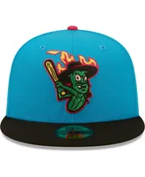 Men's New Era Aqua, Black Pepinillos Picantes del Norte Copa De La Diversion 59FIFTY Fitted Hat