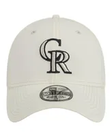 Men's New Era White Colorado Rockies Chrome Team Classic 39THIRTY Flex Hat