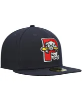 Men's New Era Navy Portland Sea Dogs Authentic Collection Team Home 59FIFTY Fitted Hat