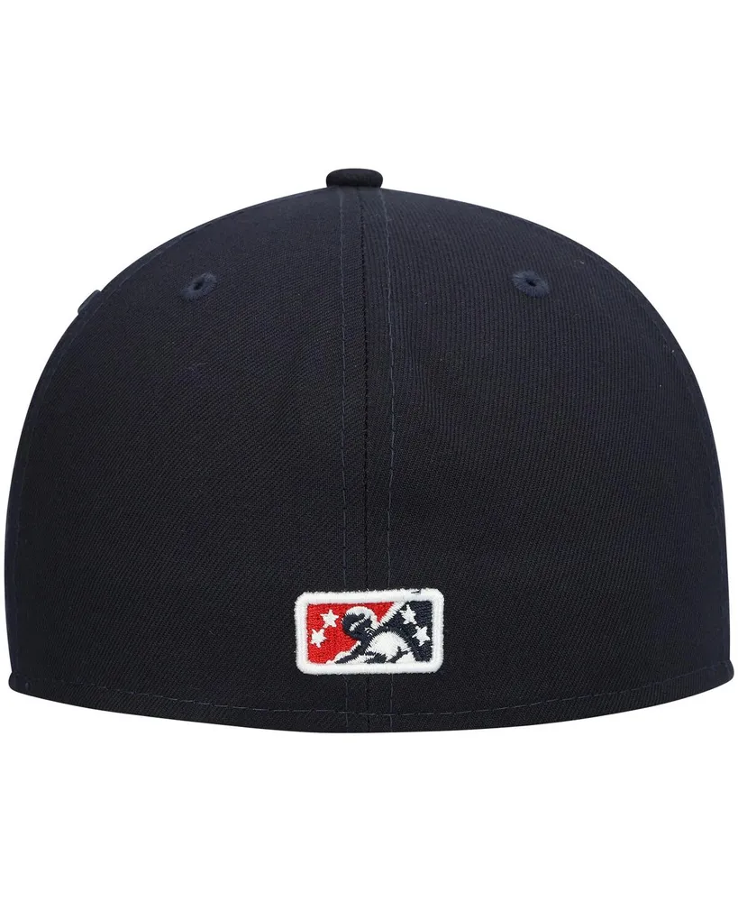 Men's New Era Navy Portland Sea Dogs Authentic Collection Team Home 59FIFTY Fitted Hat
