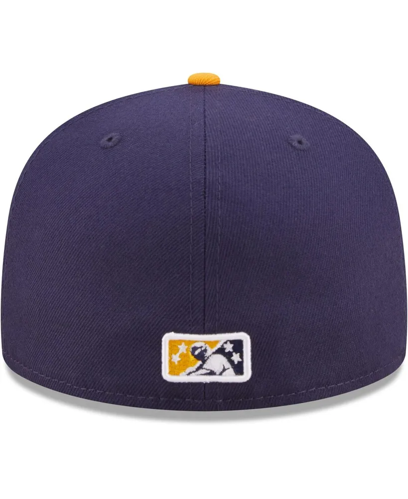 Men's New Era Navy Montgomery Biscuits Authentic Collection 59FIFTY Fitted Hat