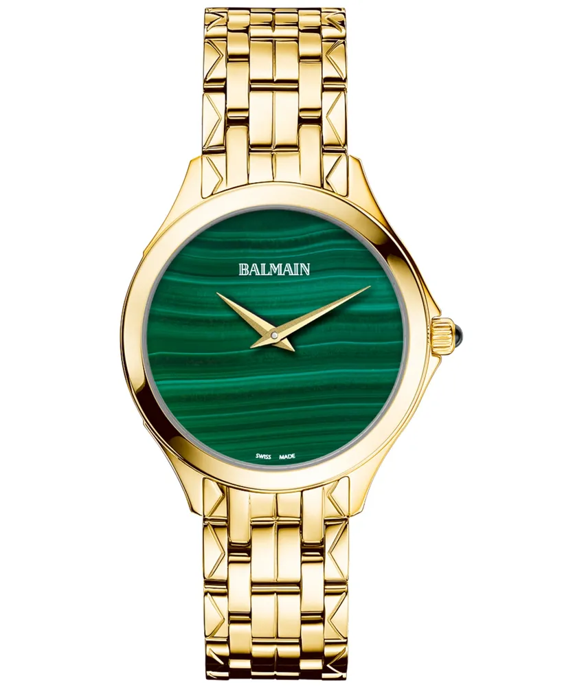 Balmain Women's Swiss Flamea Gold Pvd Stainless steel Bracelet Watch 34mm