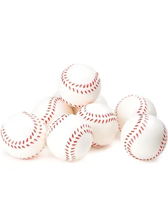 Baseball Sports Themed 2.5-Inch Foam Squeeze Balls for Stress Relief, Baseball Sport Stress Balls - Baseball Party Favors and Decoration