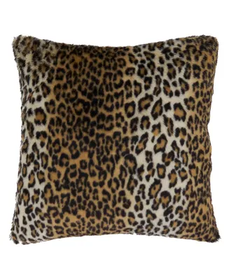 Saro Lifestyle Cheetah Print Throw Pillow, 22" x 22"