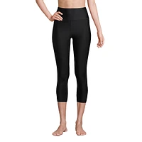 Lands' End Women's High Waisted Modest Swim Leggings with Upf 50 Sun Protection